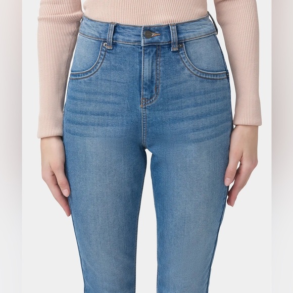 Hue Flannel Lined Denim Leggings NWT Sz 16 - Picture 2 of 16